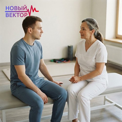 Пациент обсуждает с медицинским специалистом лечение зависимости от бутирата и восстановление после употребления психоактивных веществ
